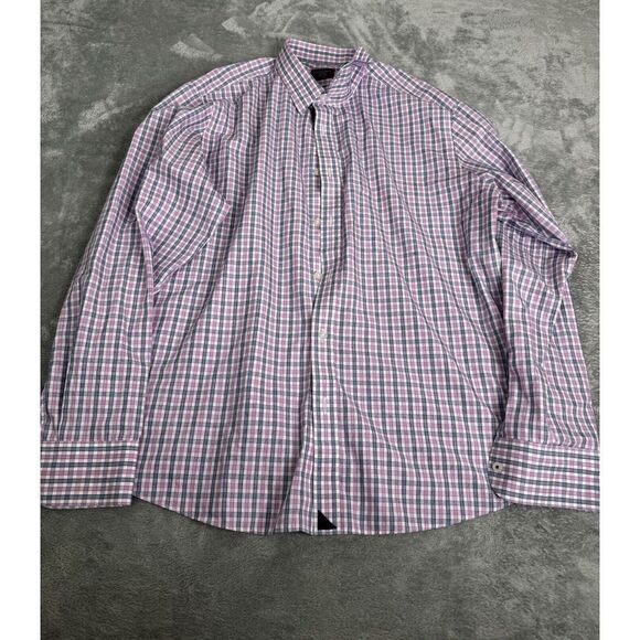UNTUCKit Wrinkle Free Long Sleeve Button Down Shirt Men's Size XL Pink - Picture 1 of 8